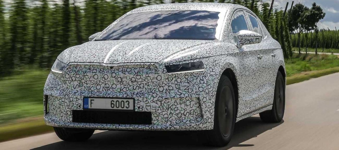 Skoda Enyaq Coupe iV в камуфляже