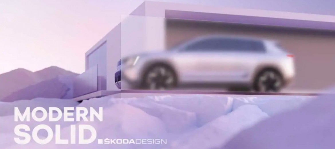 Размытый внедорожник Skoda