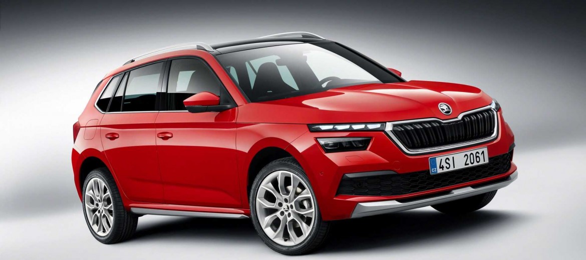 Skoda Kamiq 2019 года с яркими фарами и вместительным салоном