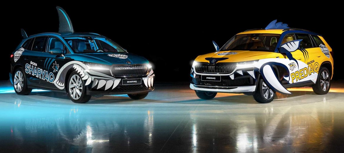 Skoda Sharyaq и Prediaq дебютируют в качестве талисманов НХЛ
