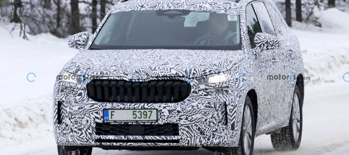 Skoda Kodiaq следующего поколения появился на спай-шотах